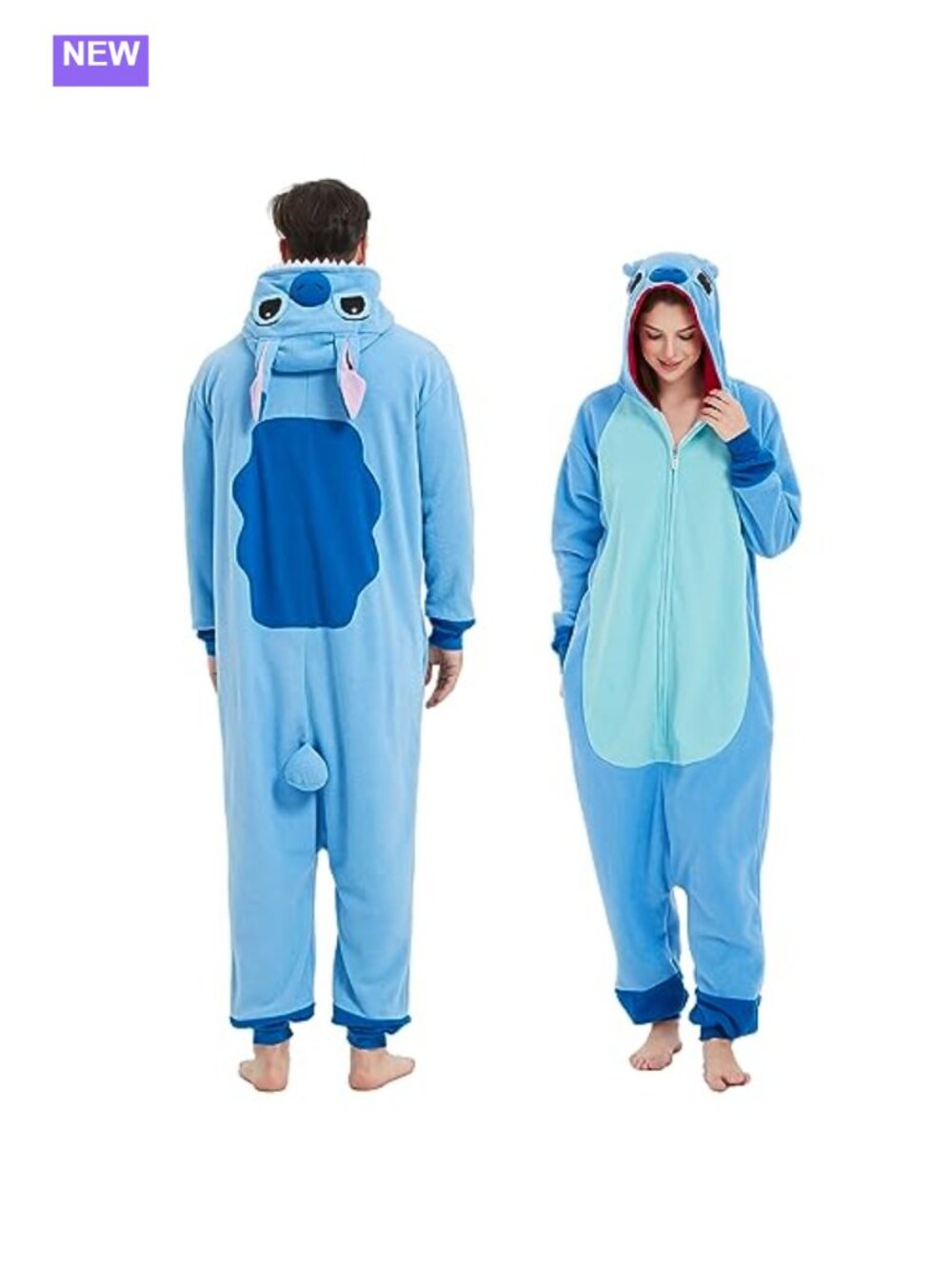 MAJ&COS Polar Fleece One-Piece Pajama Animal Onesie Adult Unisex Cosplay